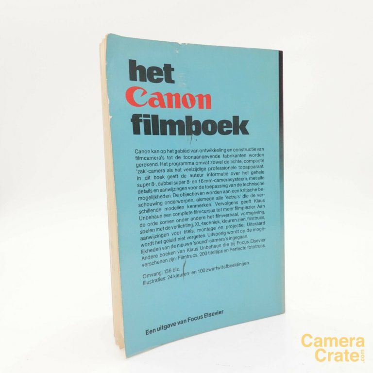 Het Canon Filmboek / Canon Super 8 Film Book Guide - IN DUTCH #OT-2098