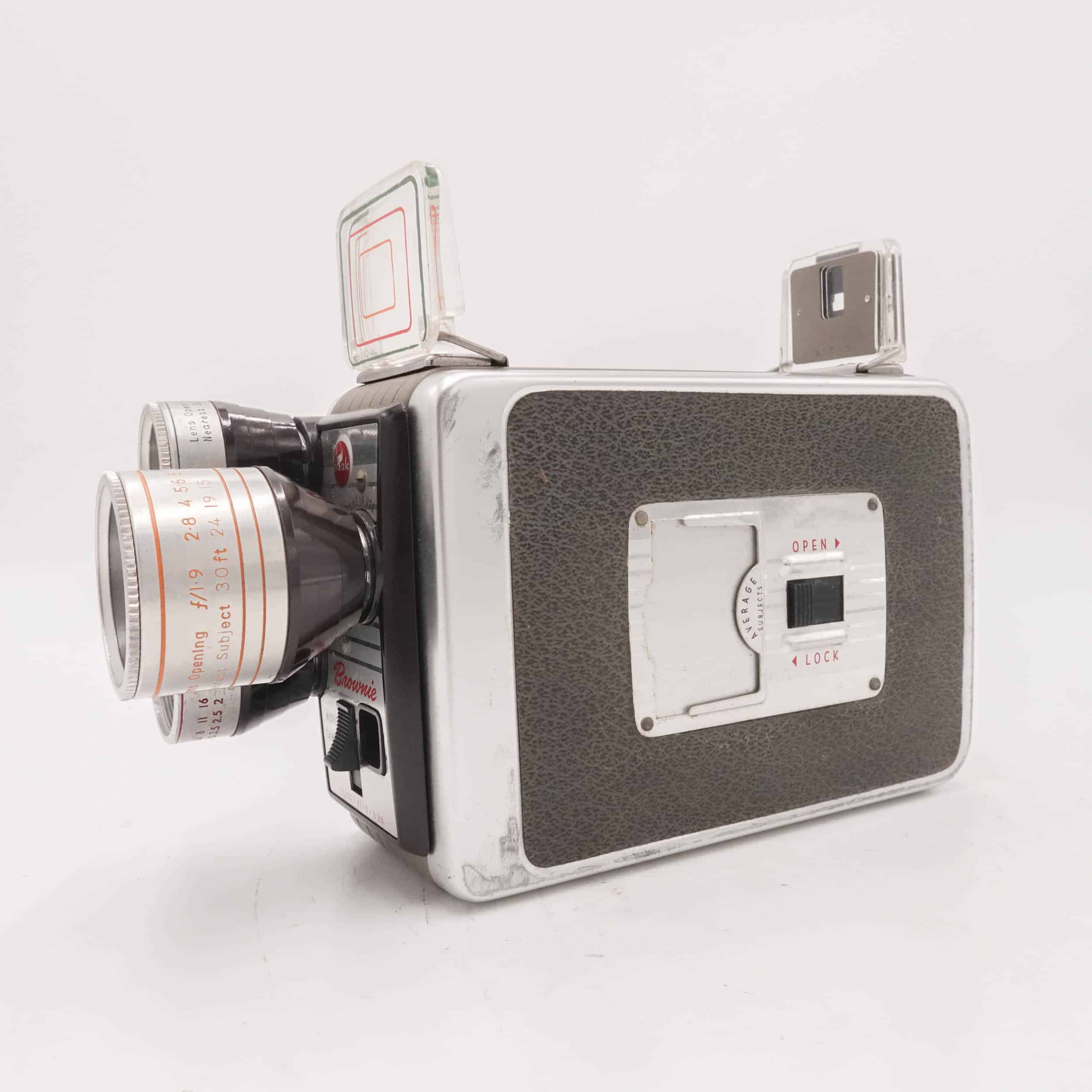 Kodak Brownie Triple Lens Turret Double 8mm Cine Film Camera