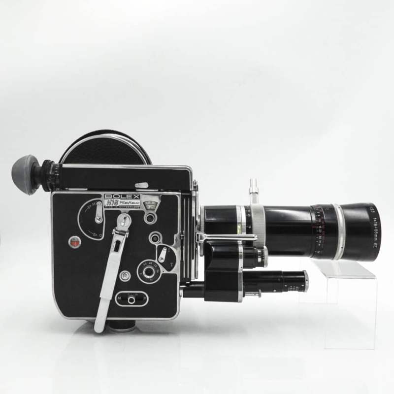 Paillard Bolex H16 Reflex REX2 16mm Cine Film Camera & 18-86mm RX Lens