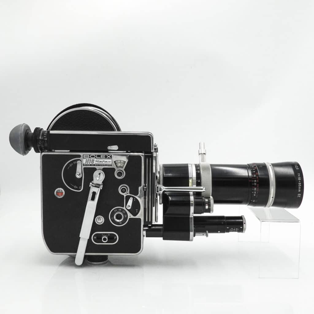 Paillard Bolex H16 Reflex REX2 16mm Cine Film Camera & 18-86mm RX Lens