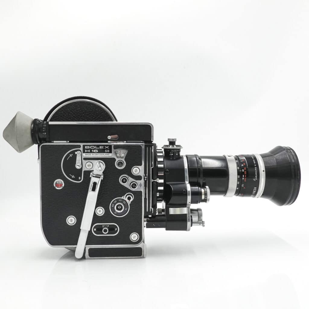 Paillard Bolex H16 Reflex SB 16mm Cine Film Camera & 16-100mm f/1.9 RX Lens