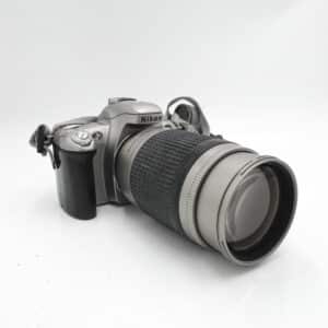 Nikon F55 35mm Film Silver SLR Camera - Good, with 70-300mm f/4-5.6 Lens